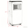 5-in-1 home portable air conditioner featuring cooling, dehumidification, fan operation, automatic and sleep modes, air cooler, 60Â° airflow rotation