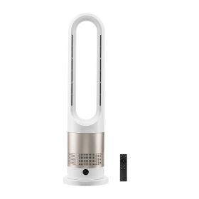 Tower Fan Bladeless, 16 ft/s Velocity Quiet Floor Fan that Blows Cold & Heating Air, 80Â° Oscillating Fans with 8 Speeds, 9H Timer