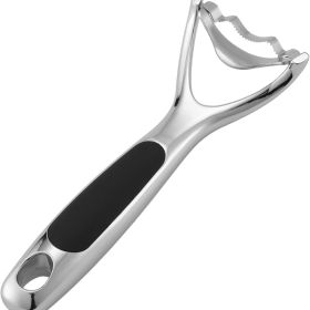 Heavy-Duty Chrome Plated Zinc Corn Peeler - Ergonomic Corn On The Cob Kernel Stripper & Planer Tool (Option: Silver)