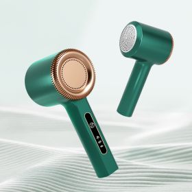 1pc Household Hairball Trimmer Convenient Rechargeable Ball Remover Clothing Shaver Electric Hairball Trimmer Clothes Wool Ball Trimmer (Color: green)